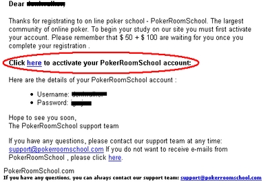 Activation E-mail
